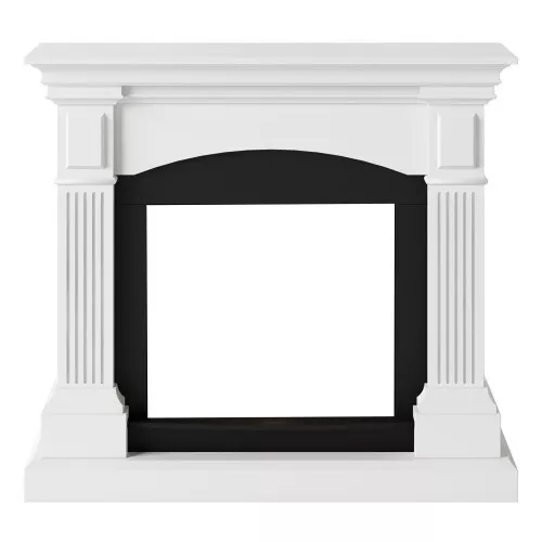 Cornice Decorativa Camino Finto Tagu Magna Bianco in Legno MDF Caminetto