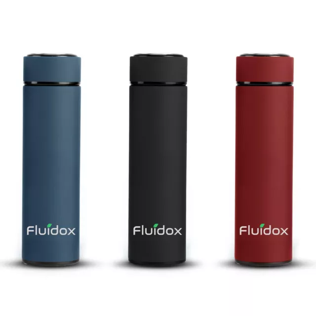 FLUIDOX | Stainless Steel Bottle Thermos Coffee Tea Fruit Infuser Drink Bottle