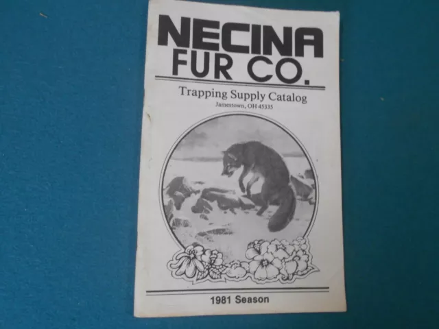 Vintage Necina Fur Co. Catalog, Trapping
