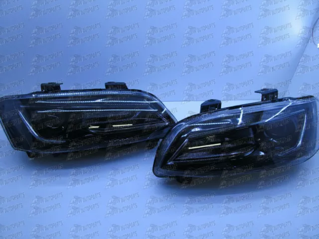 VE SERIES 1 HEADLIGHTS BLACK LED DRL Sequential Indicator HOLDEN COMMODERE NEW
