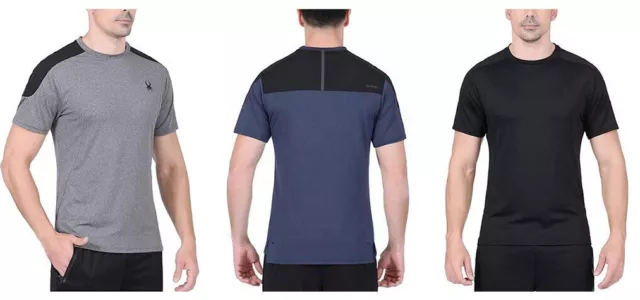 Spyder Active Men's PROWEB Moisture Wicking Stretch Short Sleeve T Shirt
