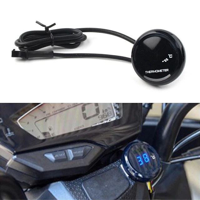 Termometro digitale LCD moto sensore temperatura acqua display