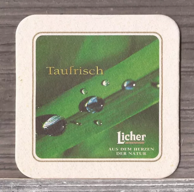 Licher Privatbrauerei Jhring-Melchior Brewery Beer Coaster-Germany-S338