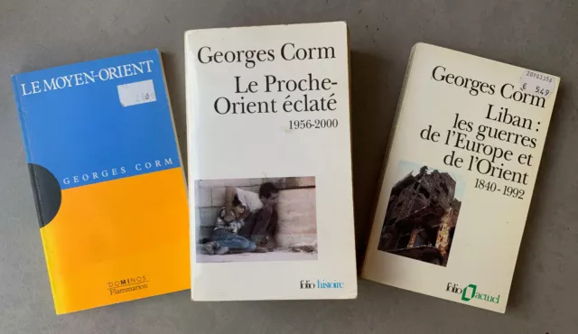 Georges Corm : Liban (1992)+Le Proche-Orient éclaté (2001)+Moyen-Orient (2000)