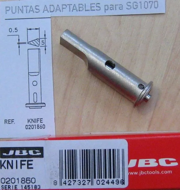 Punta Repuesto KNIFE para Soldador a Gas JBC SG1070 Soldadura de Estaño 0201860