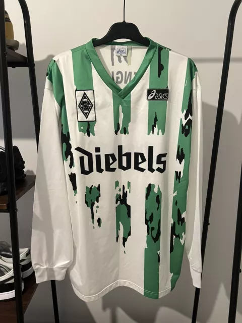 Camicia casalinga Borussia Mönchengladbach 1994/1995 da uomo ASICS taglia XL vintage retrò