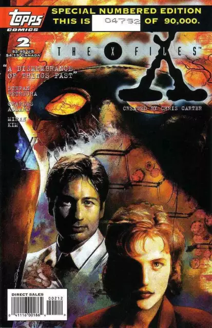 The X-Files #2 Vf / Nm 1995 Special Numbered Edition Variant Topps Comics
