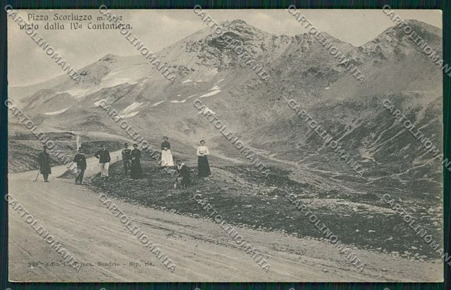 Sondrio Passo Stelvio cartolina QQ7556