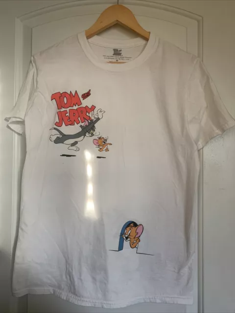 Shop Graphic Tees Tom and Jerry Laughing Tee TSM0FGNTOM white