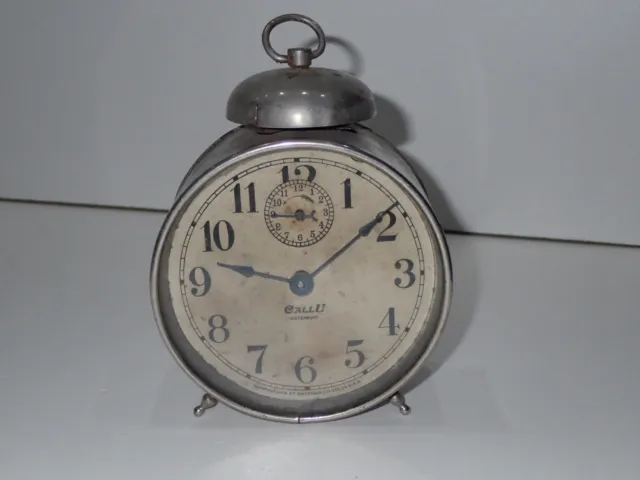 Orologio Da Tavolo Sveglia Vintage D'epoca Antico Waterbury (S16)