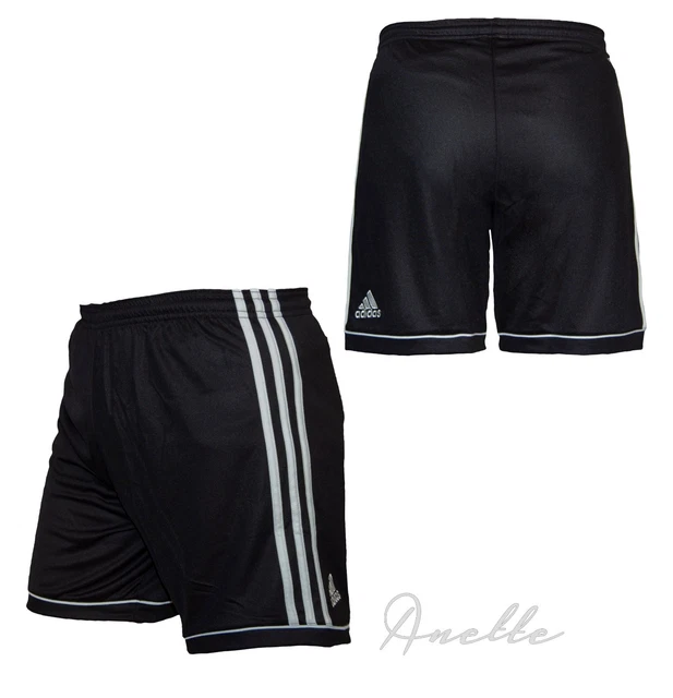 ADIDAS CLIMALITE SQUADRA New Mens Football Shorts Black Three
