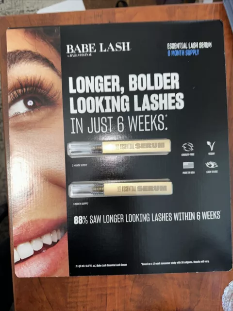 New Sealed Fresh -  Babe Lash Babe Original Essential 2x 2ml  6 Month Supply