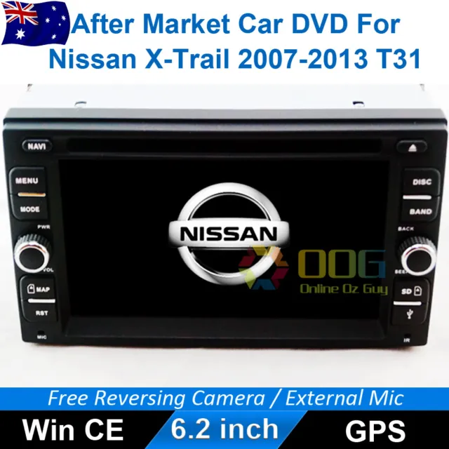 6.2" Car DVD GPS Navigation Head Unit Stereo For Nissan X-Trail 2007-2013 T31