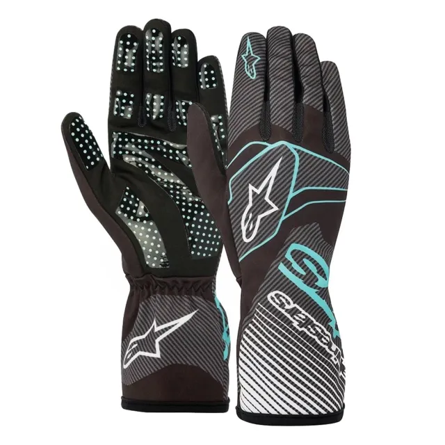 Alpinestars Tech-1 K Race S V2 Youth Gloves Black/Turquoise