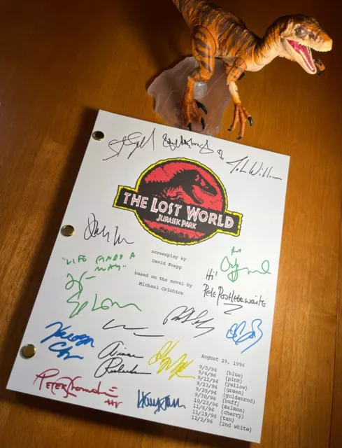 The Lost World: Jurassic Park Script Signed- Autograph Reprints- 153 Pages