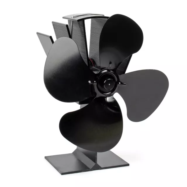 Ventilateur de poêle Bois 4 Pales Cheminée Sans courant Alimentation thermique