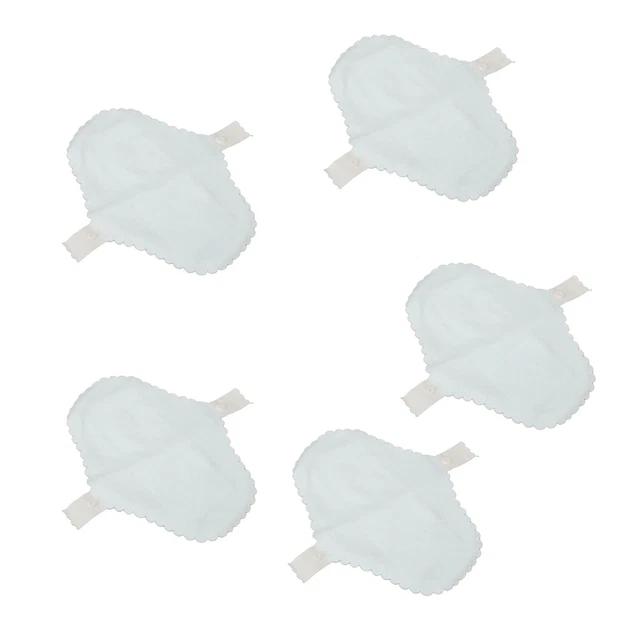Cuscinetti mestruali (blu) in tessuto 5 pz cuscinetti sanitari riutilizzabili assorbenti