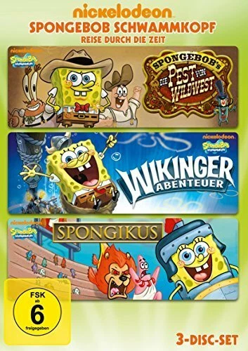 SpongeBob Schwammkopf Reise durch die Zeit - 3 Filme - 3 DVD's/NEU/OVP