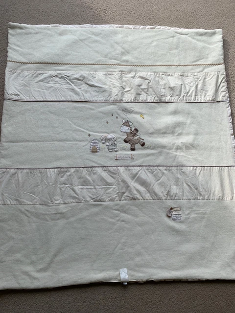 Crema de edredón de cuna para mamás y papás con diseño de zeddy y chirivía