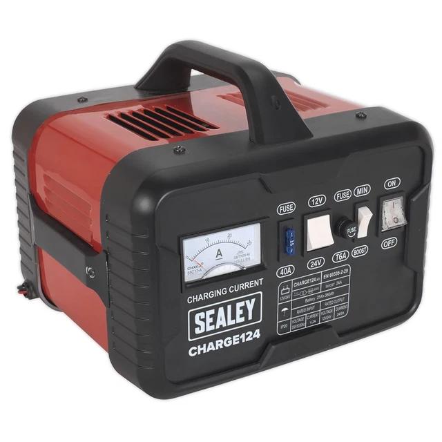 Sealey CHARGE124 Chargeur Batterie 28Amp 12/24V 230V 7