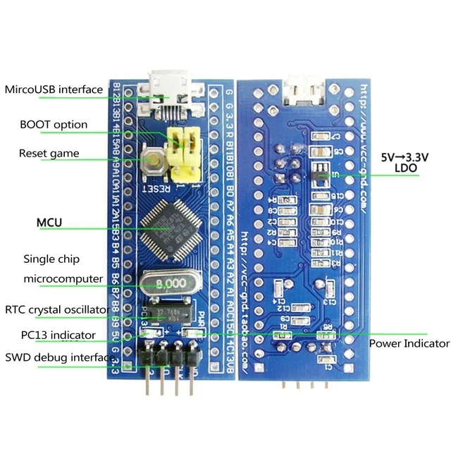 Stm32 Learning Kit PORTABLE STM32 ARM Learning Board Module STM32F103C8T6 Minimum $21.37 ...