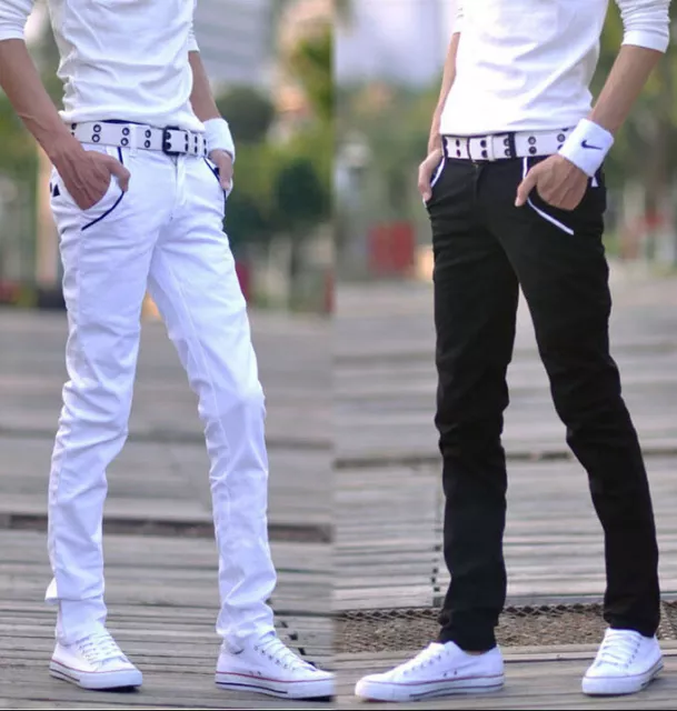 Men 2023 Summer Korean Style Casual Pants Mens Fashion Plus Size Trousers  Male