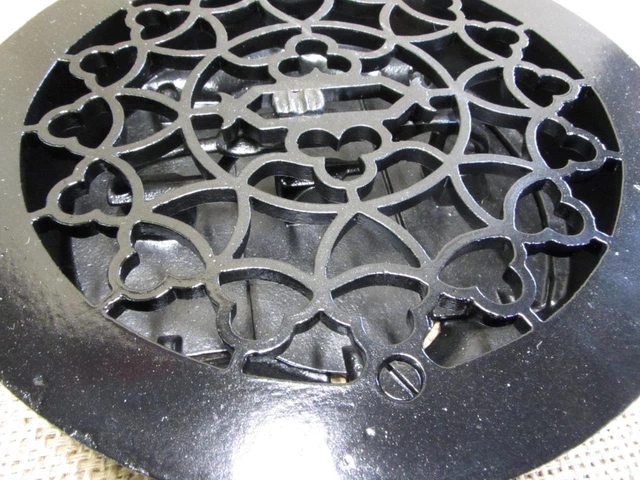 Vintage Cast Iron Register Grate Antique Old Heat Vent Furnace Hardware 10737