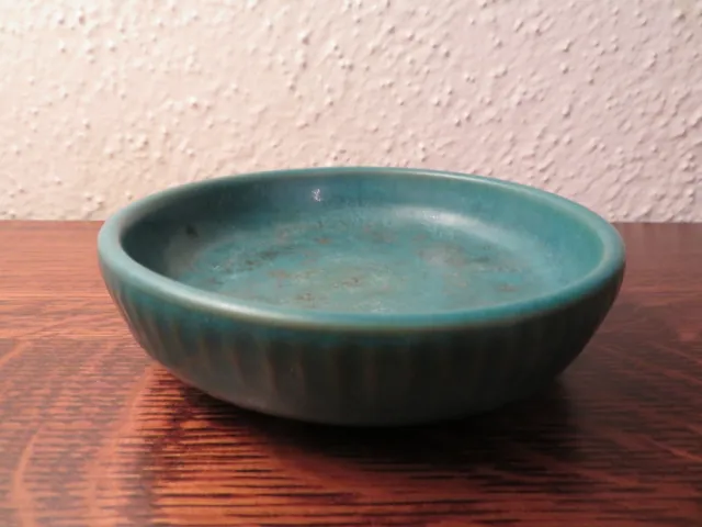 Danish MCM Stoneware: Hjorth, Bornholm, Beautiful Turquoise Bowl, circa 1930s