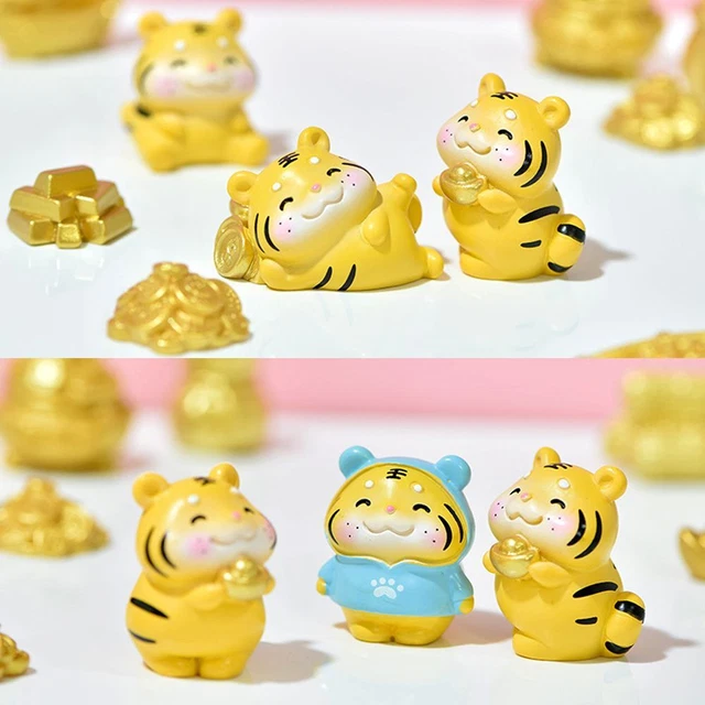 année Ornement de jardin Tigre miniature Micro Aménagement Paysager Figurine