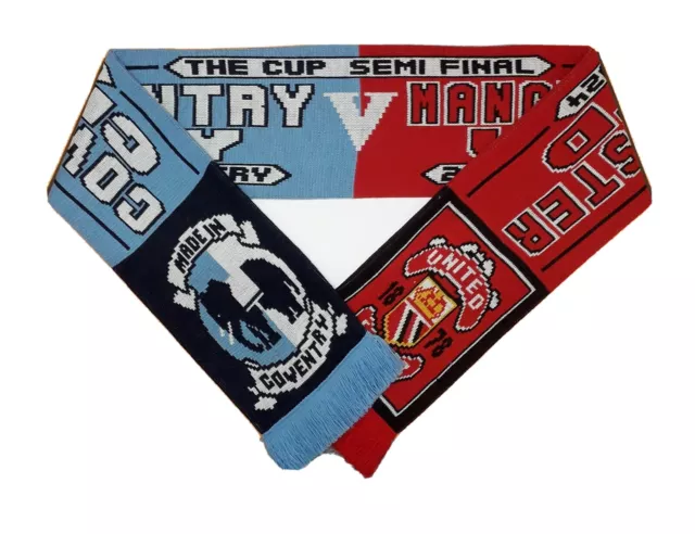 Coventry City v Manchester United FA Cup Semi-Final Match Scarf - Wembley 2024