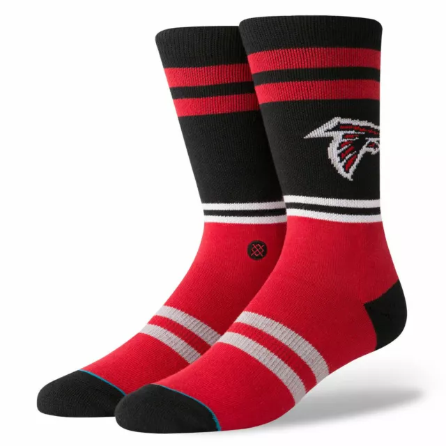 Atlanta Falcons Stance NFL Sideline Logo Crew Socks Large Men's 9-12