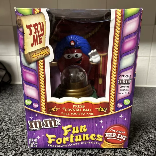 M&M Fun Fortunes The Great Red-Ini Candy Dispenser Official MM Collectible