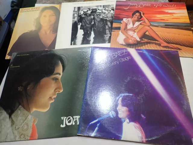 Lot of 6 Joan Baez  Album LP Vinyl  Diamonds & Rust, From Every Stage, Joan