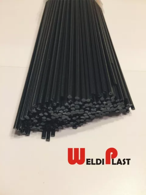 LDPE Polyethylene Plastic Welding Rods-20ft, 20pk (12in x 3mm 1/8" BLK) Repair