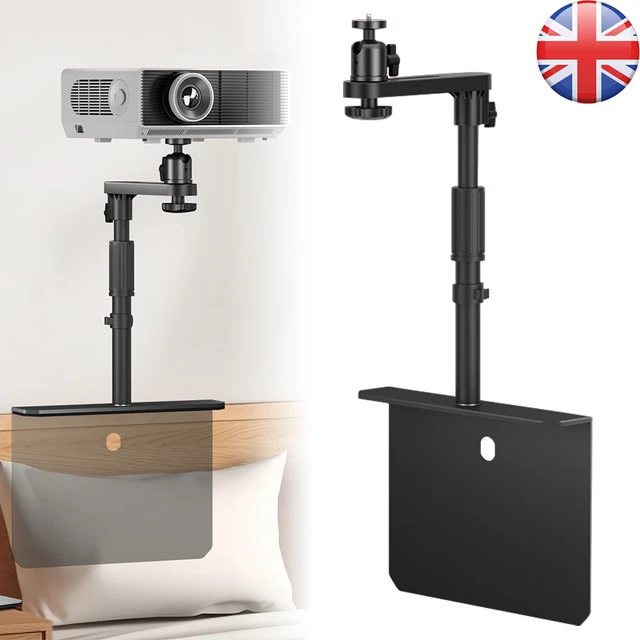 Yosoo Adjustable Projector Stand - 24-40cm Height, 360° Rotation, 1/4" Thread, Plug-in Base For Behind Sofa Or Desk-612663