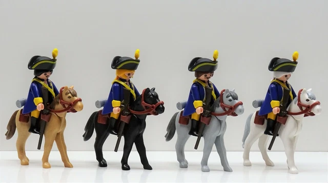 5 x PREUSSEN HUSAR DRAGONER Playmobil zu Reiter Österreich Prussian Custom RAR