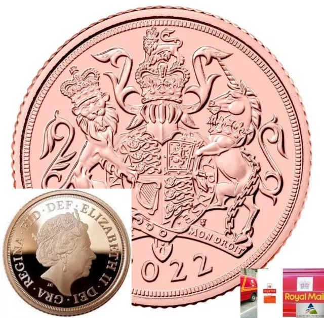 New-Royal Mint Solid *Gold* Coin-2022 Elizabeth Ii [Half] Sovereign- Uk Only-89