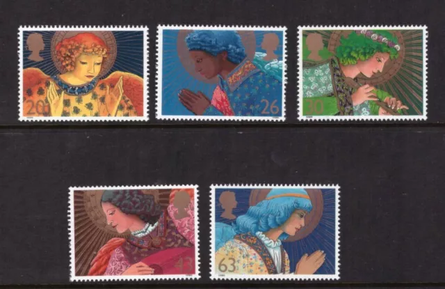 1998 set di 5 natalizi. SG2064-68. Non montato nuovo di zecca, nuovo di zecca.