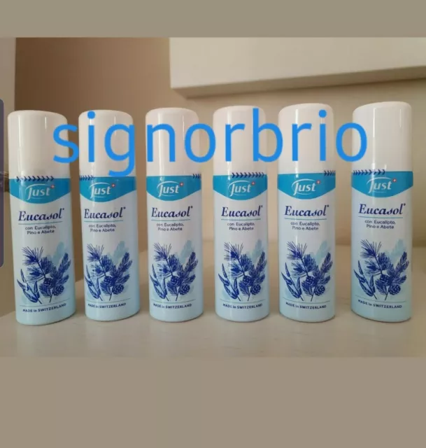 6 EUCASOL JUST Spray Ambiente Raffreddore Balsamico Lotto Stock