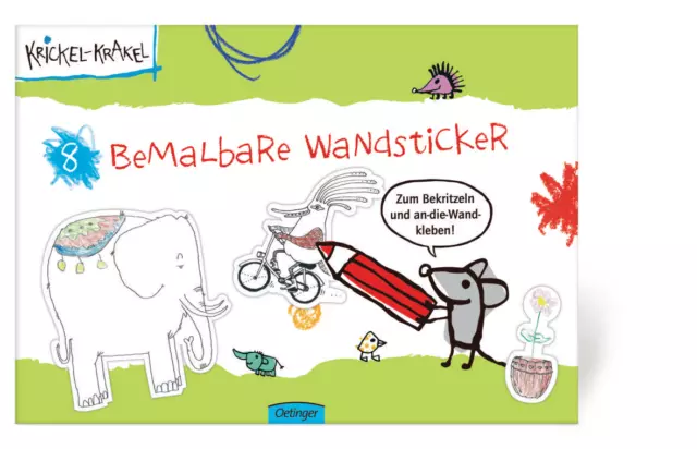 Oetinger - Krickel-Krakel Bemalbare Wandsticker / NEU OVP