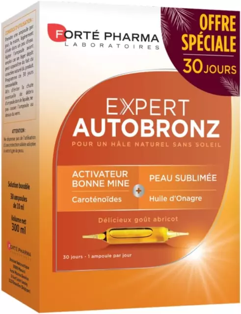 Forté Pharma - Expert Autobronz | Complément Alimentaire Bronzage - Caroténoïdes