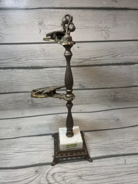 Vintage Brass Victorian Style Hand Clip Clasp Display Stand - memo holder Italy