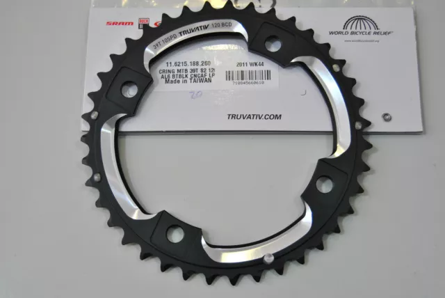 Plateau Truvativ Sram 39 Dents Xo X9 X7 Bcd 120mm 2x10Speed Gxp (Only With 26)