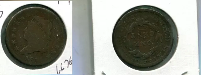 1814 Classic Head Large Cent Type Coin G Vg 6676R