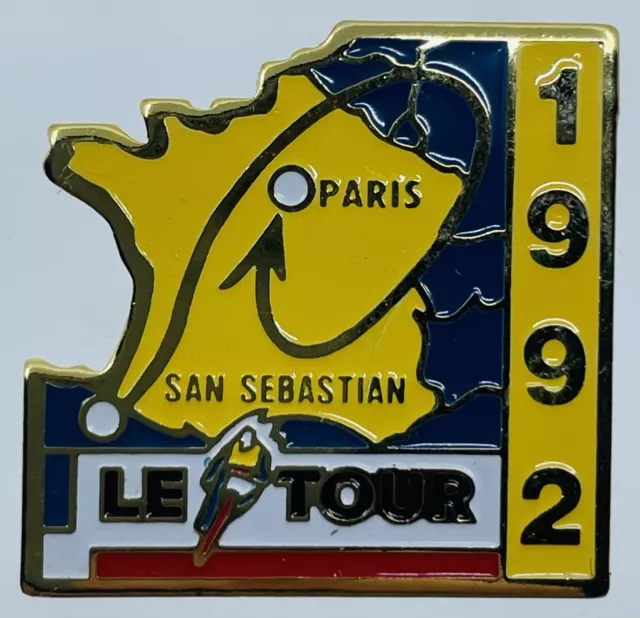 Pin's Pins Pin Cyclisme Tour De France 1992 - San Sebastian Paris - Starpin's