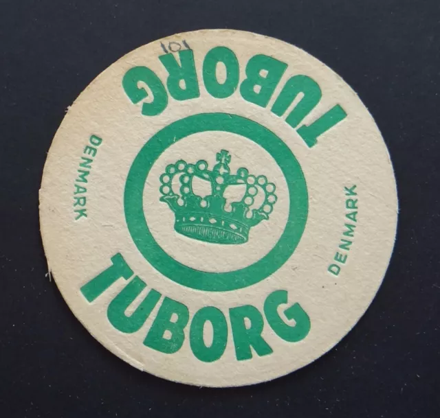 Ancien sous-bock bière TUBORG Denmark Danemark Bierdeckel beermat 2