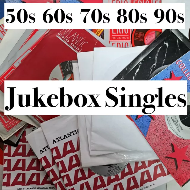 JUKEBOX VINYL SINGLES - Pick from 50+ Records [50s 60s 70s 80s 90s] VG+ to MINT