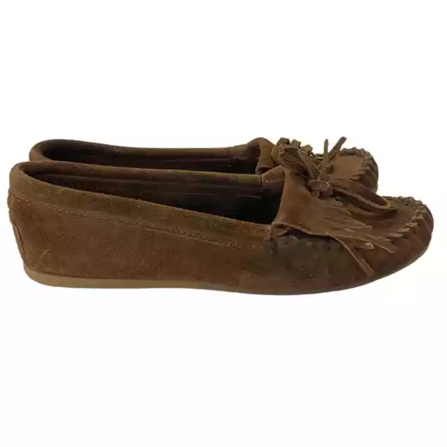 MINNETONKA Womens Kilty hard sole moccasins Size 8.5