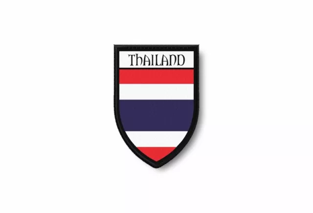 Patch ecusson termocollant bord brode drapeau imprime thailande thai