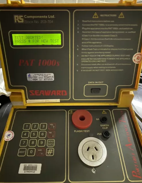 Seaward PAT 1000s Portable Appliance Tester